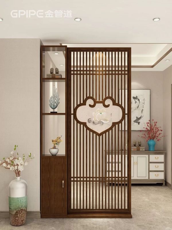 客戶古典不銹鋼屏風(fēng)